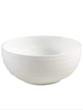 New Mikasa Ciara Classic White Bone China Cereal/Soup Bowl Set Of 4